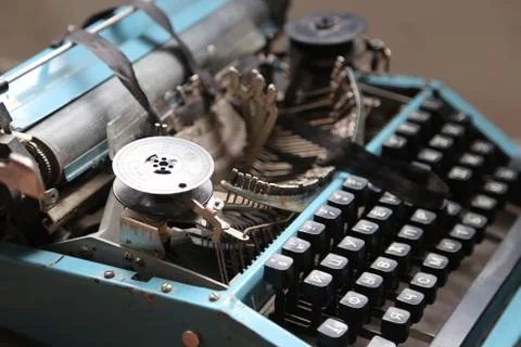 Retro typewriter old Stock Photos