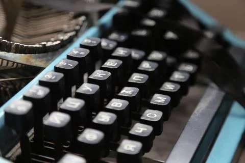 Retro typewriter old Foto stock