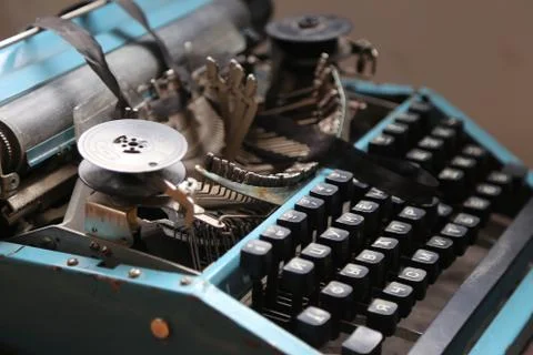 Retro typewriter old Stock Photos