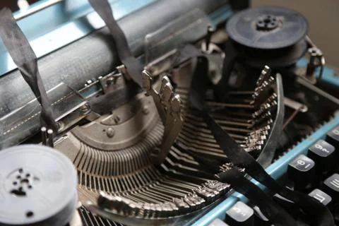 Retro typewriter old Stock Photos