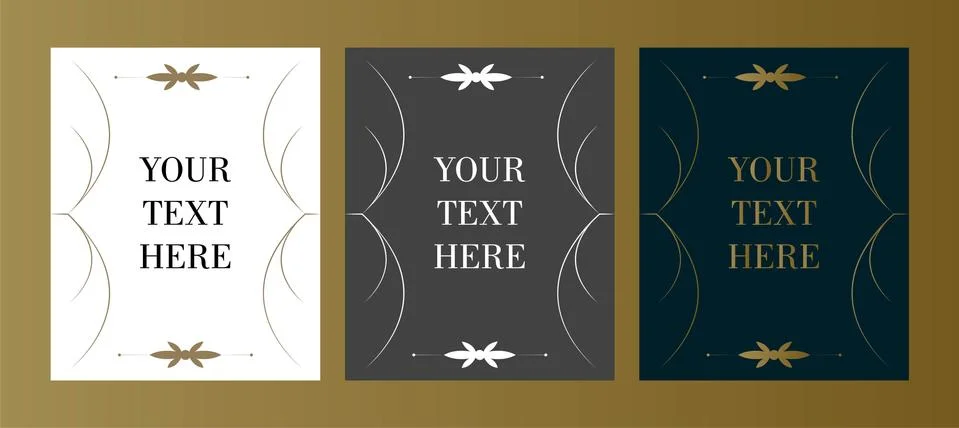 Retro typographic design elements. Template for design invitations, posters and Stock Illustration