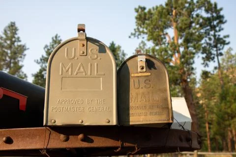 Retro U.S. mail box Stock Photos