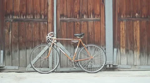 Retro ussr bicycle Video stock 11655172