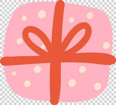 Retro valentine gift present box dot pattern Illustrazione stock