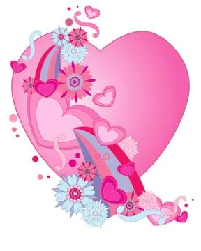 Retro valentine Stock Illustration