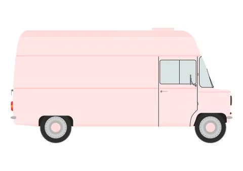 Retro van Stock Illustration