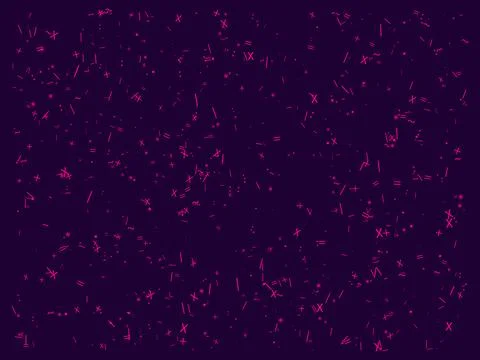 Retro Vaporwave Theme Abstract Text Pattern Magenta Symbols Stock Illustration