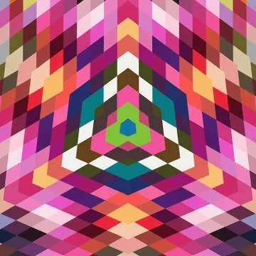 Retro vector backdrop of geometric shapes. colorful mosaic banner. geometric  Illustrazione stock