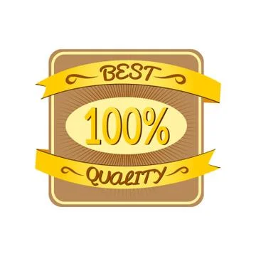 Retro vector best quality label Stock Illustration