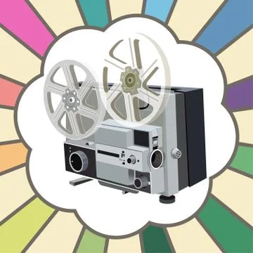 Retro vector camera on vintage background Illustrazione stock