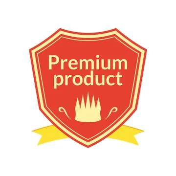 Retro vector premium product label Stock Illustration