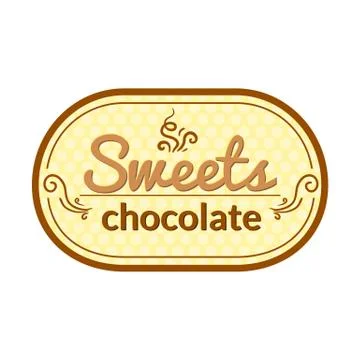 Retro vector restaurant label Stock Illustration