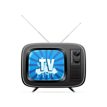 Retro vector television Stock Illustration