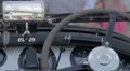 Retro vehicle front panel, rear view mirror, vintage speedometer HD Footage