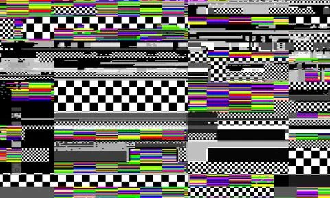 Retro VHS background like in old video tape rewind or no signal TV screen wit Stockillustratie