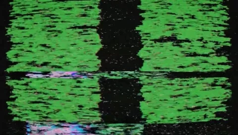 Retro VHS Glitch Green Screen Overlay Stock Footage 336375572