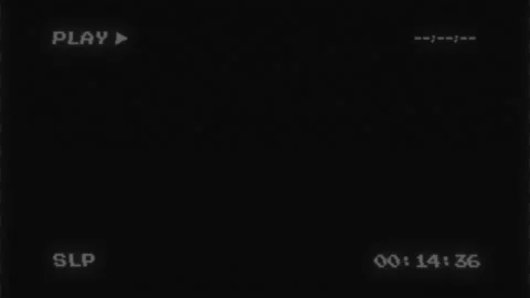 Retro VHS Play Screen Overlay with Glitch and Timecode Animation Stock Footage 315617240