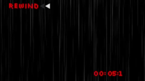 Retro VHS Rewind Animation with Pixelated Analog TV Screen Effect, Video Tape Re Stock Footage 330540500