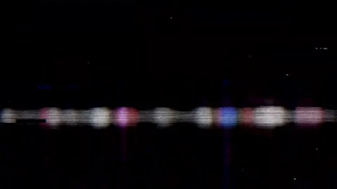Retro VHS static signal distortion with analog television interference noise Stockbeeldmateriaal 335173394