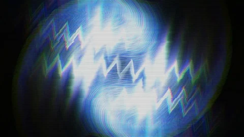 Retro VHS synthesizer waves with hipster glitch efx backdrop Stock Footage 101063077