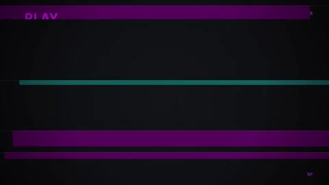 Retro VHS Tape Playback with Glitch Effect Stock-Footage 338219138