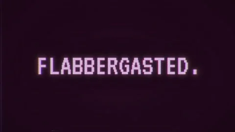 Retro vibin VHS Flabbergasted 스톡 동영상 345169545