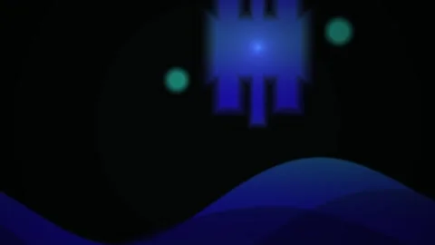 Retro video game characters on black background. Stock Footage 337495070