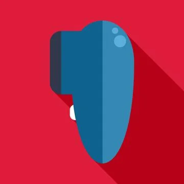 Retro video game controller flat design illustration Ilustración de archivo