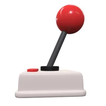 Retro video game controller gamepad joystick 3d Stockillustratie