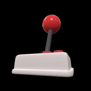 Retro video game controller gamepad joystick 3d Stock Illustration