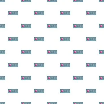 Retro video game controller gamepad seamless pattern Illustrazione stock