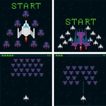 Retro video game Stock Illustration