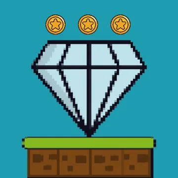 Retro video games design Illustrazione stock