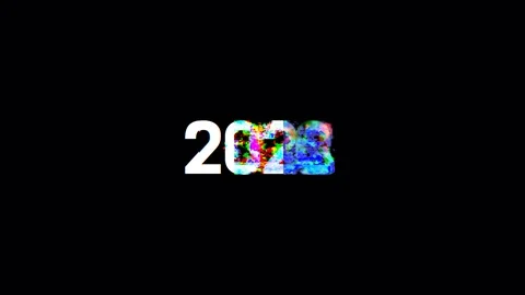Retro videogame 2020 text computer old tv glitch interference noise screen Stock Footage 103042125