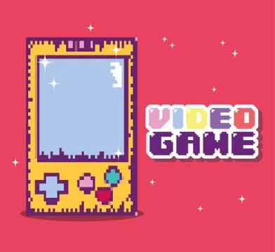 Retro videogame console Illustrazione stock