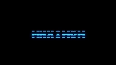 Retro videogame MAXIMUM text computer old tv glitch interference noise screen Stock Footage 88620177