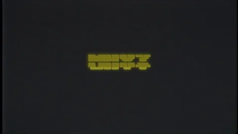 Retro videogame WHY word text computer tv glitch interference noise screen Stock Footage 89833382