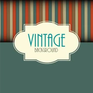 Retro Vintage Background Template Vector Illustration Stock Illustration