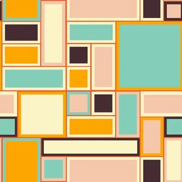 Retro vintage Checkered pattern. Retro geometrical seamless background Stock Illustration