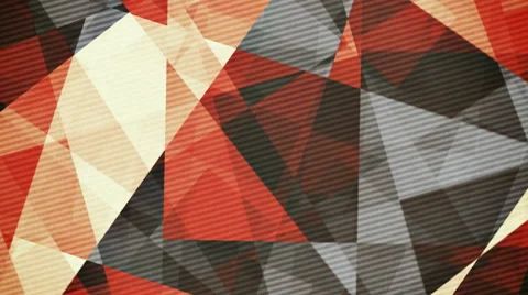 Retro vintage coloured rotating triangles abstract background Video stock 61748613