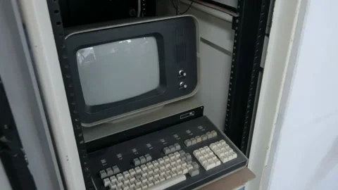 Retro, vintage computer Stock Footage 104760890