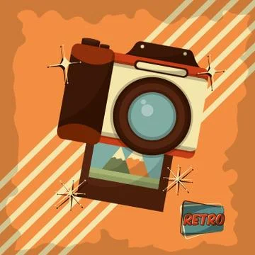 Retro vintage device 스톡 일러스트