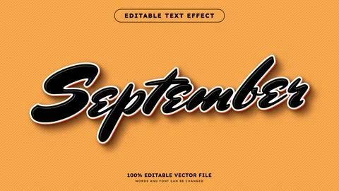 Retro vintage editable text effect Retro 3d cartoon style text effect Stock Illustration