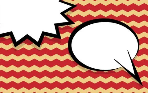 Retro vintage empty speech bubble Stock Illustration