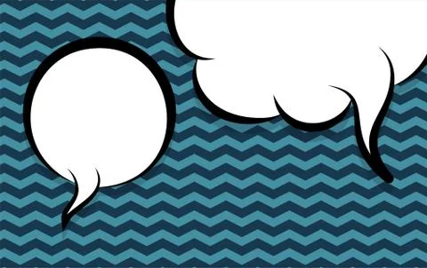 Retro vintage empty speech bubble Stock Illustration