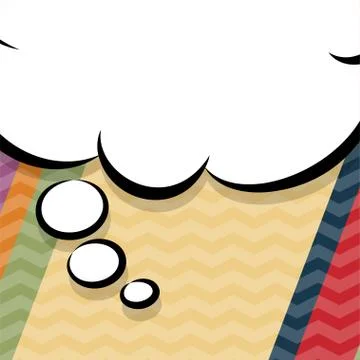 Retro vintage empty speech bubble Stock Illustration