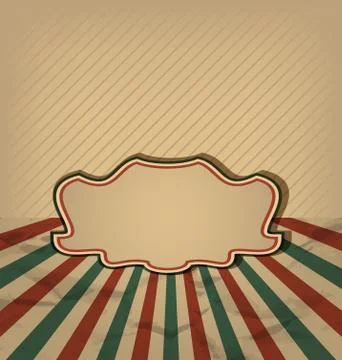 Retro vintage grunge label, sun rays background 스톡 일러스트