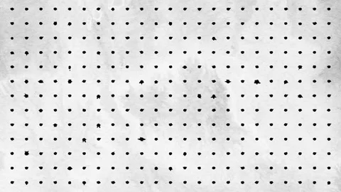 Retro Vintage Grunge Pattern with Black Triangles and Squares on Textured G.. Stock Footage 303186582