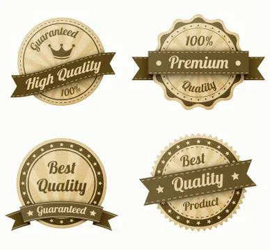 Retro vintage labels set Illustrazione stock