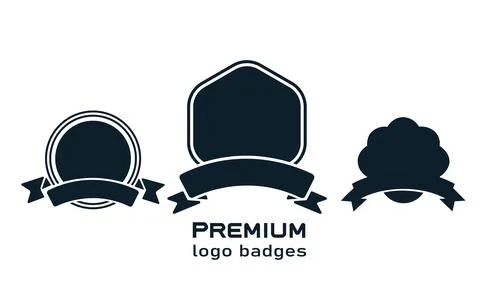 Retro Vintage premium Logo vector, certificate seals, winner badge ribbons Stock Illustration
